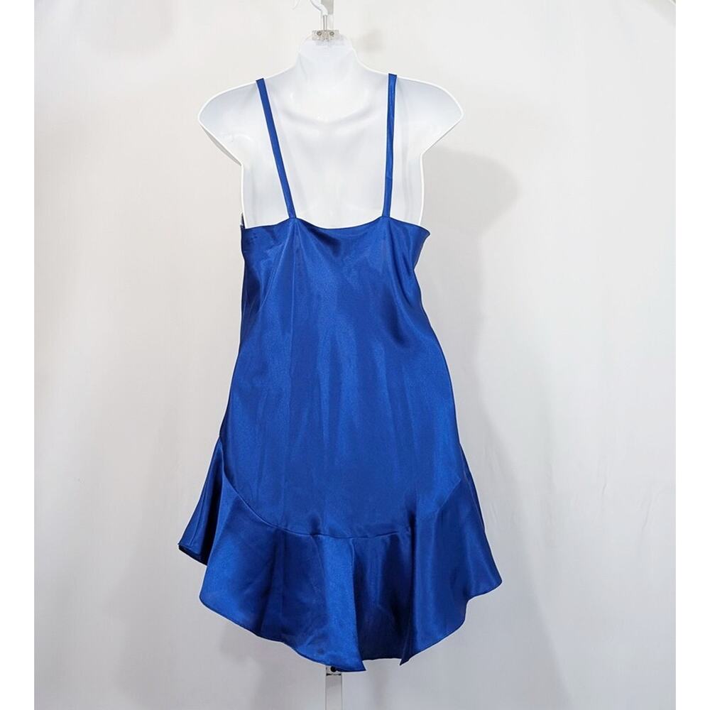 Vintage 90s Victoria's Secret Blue Short Nightie Gold Label Misses Size S New - Picture 5 of 7